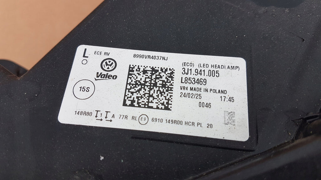 Frontscheinwerfer VW Passat 3J1941005 Full LED Ein Stück (Rechts oder Links) SCH9494536075gf