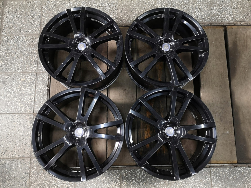 4x Alufelge 20 Zoll 8.5" 5x112 24ET Glanz Schwarz Rim Wheel FEL9486039739dt
