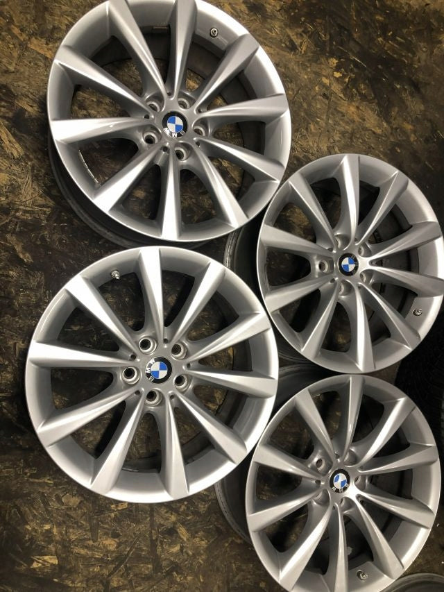 4x Alufelge 18 Zoll 8.0" 5x112 30ET Glanz Silber BMW Rim Wheel FEL2415344780xr