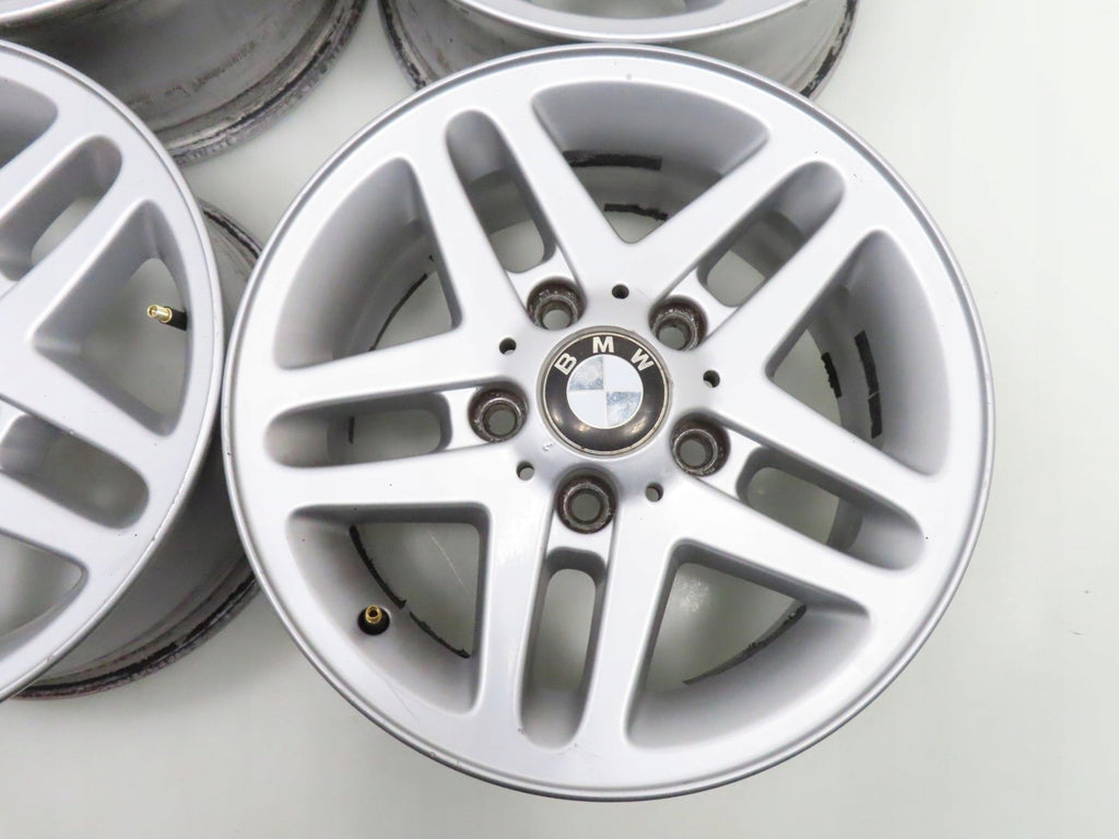 4x Alufelge 15 Zoll 6.5" 5x120 42ET Silber 1095368-7 BMW 3 E36 E46 E90 Rim Wheel FEL2093513076mi