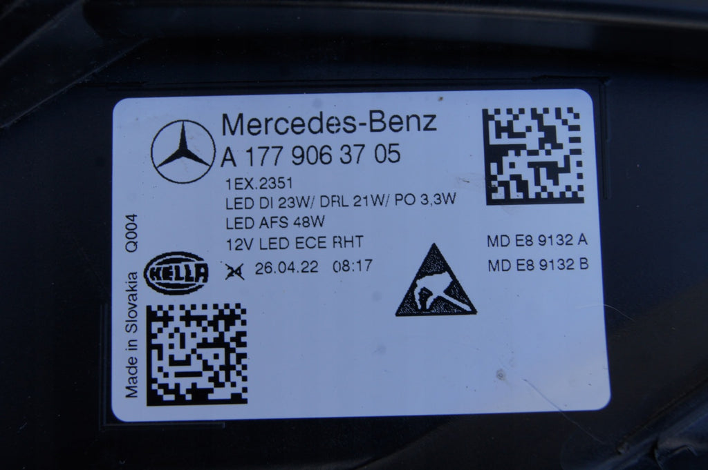 Frontscheinwerfer Mercedes-Benz A1779063705 Links Scheinwerfer Headlight SCH4499236833wb