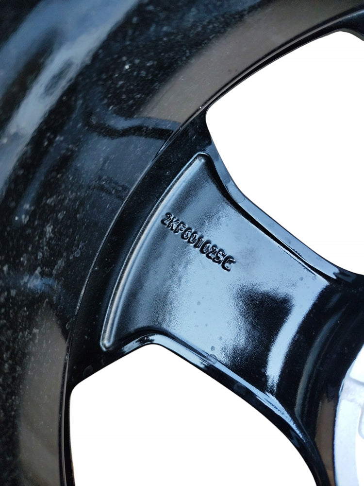 1x Alufelge 17 Zoll 6.5" 5x112 49ET Glanz Schwarz 2KF601025C Ford Connect FEL6245792965nf