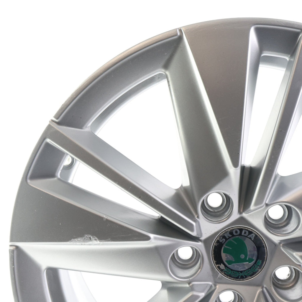 1x Alufelge 17 Zoll 7.0" 5x112 45ET Glanz Graphit 57A601025 Mg Karoq Rim Wheel FEL3267803060sw