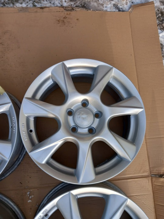 4x Alufelge 16 Zoll 6.5" 5x108 43ET Silber KBA47263 8634738 Citroën I V70 S60 FEL5859680554um