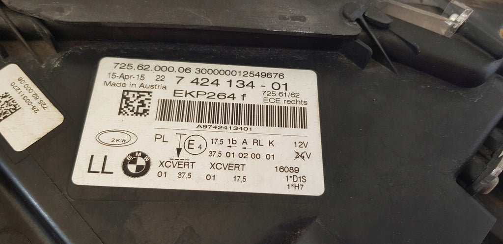 Frontscheinwerfer BMW 7 F01 F02 7424134 Xenon Rechts Scheinwerfer Headlight