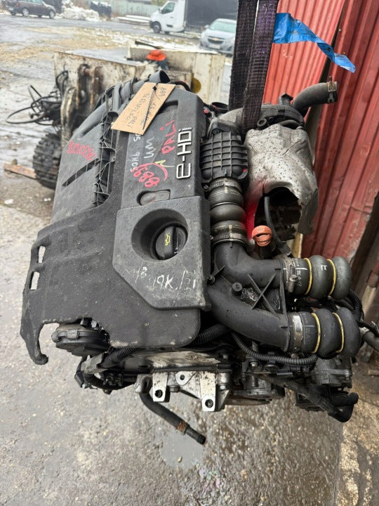 Motor Citroën Peugeot I 9H05 10JBEU 1.6 HDI 73PS 54kW 2008 Diesel Komplett MOT4206676090yy