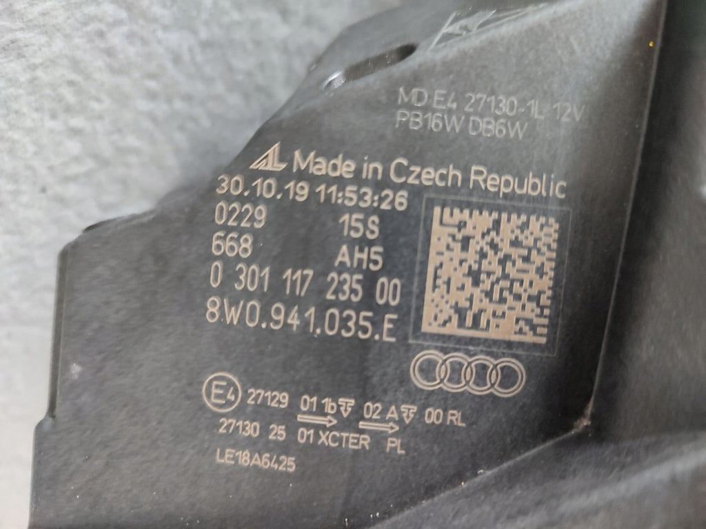 Frontscheinwerfer Audi A4 B9 8W0941035E LED Links Scheinwerfer Headlight