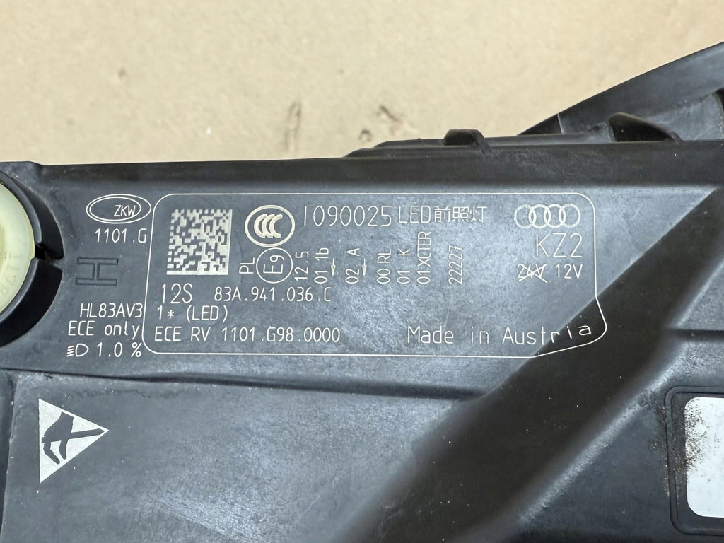 Frontscheinwerfer Audi Q3 83A941036C Rechts Scheinwerfer Headlight SCH7261303411tf