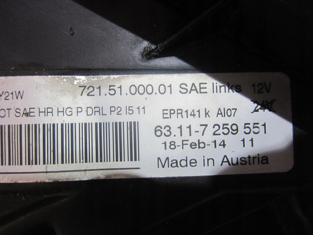 Frontscheinwerfer BMW F30 7259551 7338705 Xenon Links Scheinwerfer Headlight