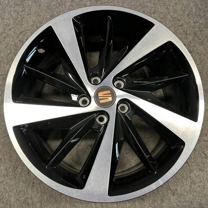 4x Alufelge 18 Zoll 7.5" 5x112 51ET Glanz Grau 5F0601025E Mg Leon Rim Wheel FEL1115442671gp