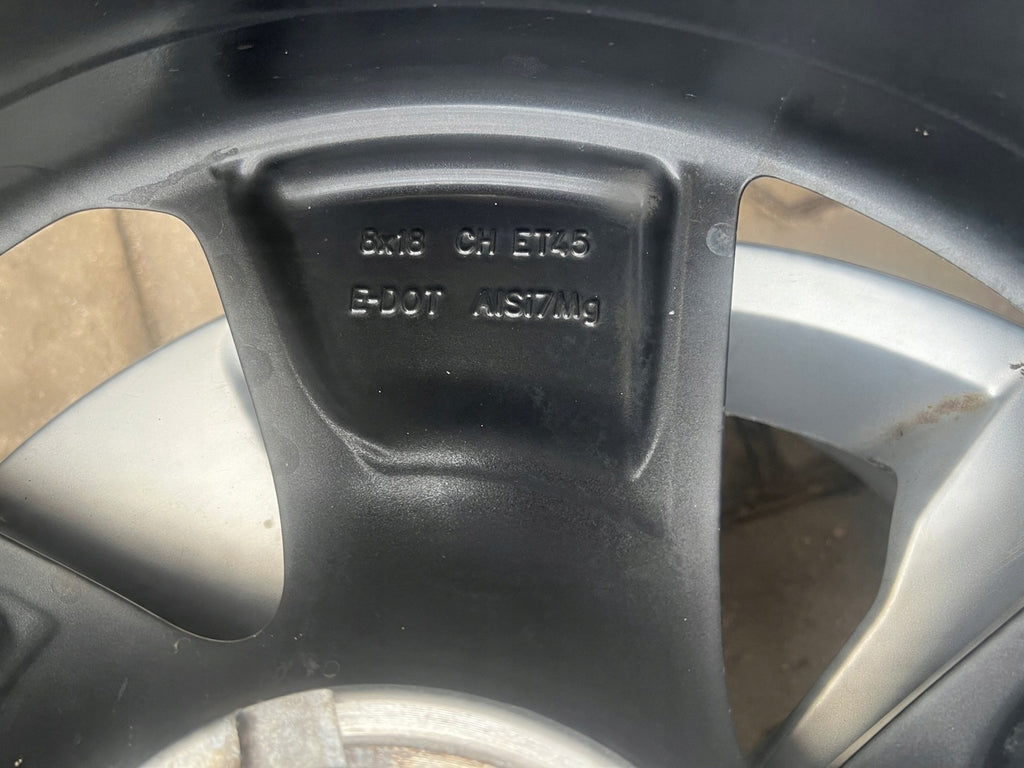 1x Alufelge 18 Zoll 8.0" 5x108 45ET MX63-1007-BB Jaguar Rim Wheel