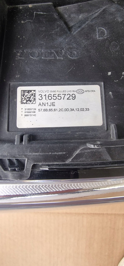 Frontscheinwerfer Volvo S90 V90 31655729 LED Rechts Scheinwerfer Headlight SCH3495112139hh