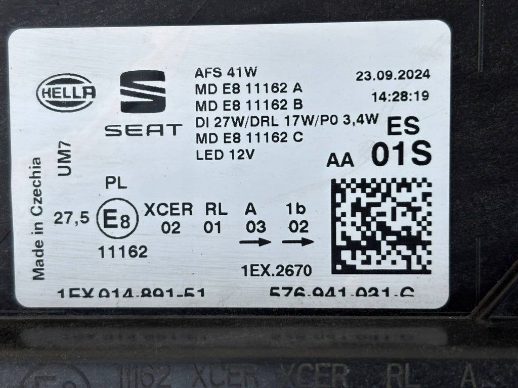 Frontscheinwerfer Cupra Ateca 576941031B Links Scheinwerfer Headlight SCH6360978352fc