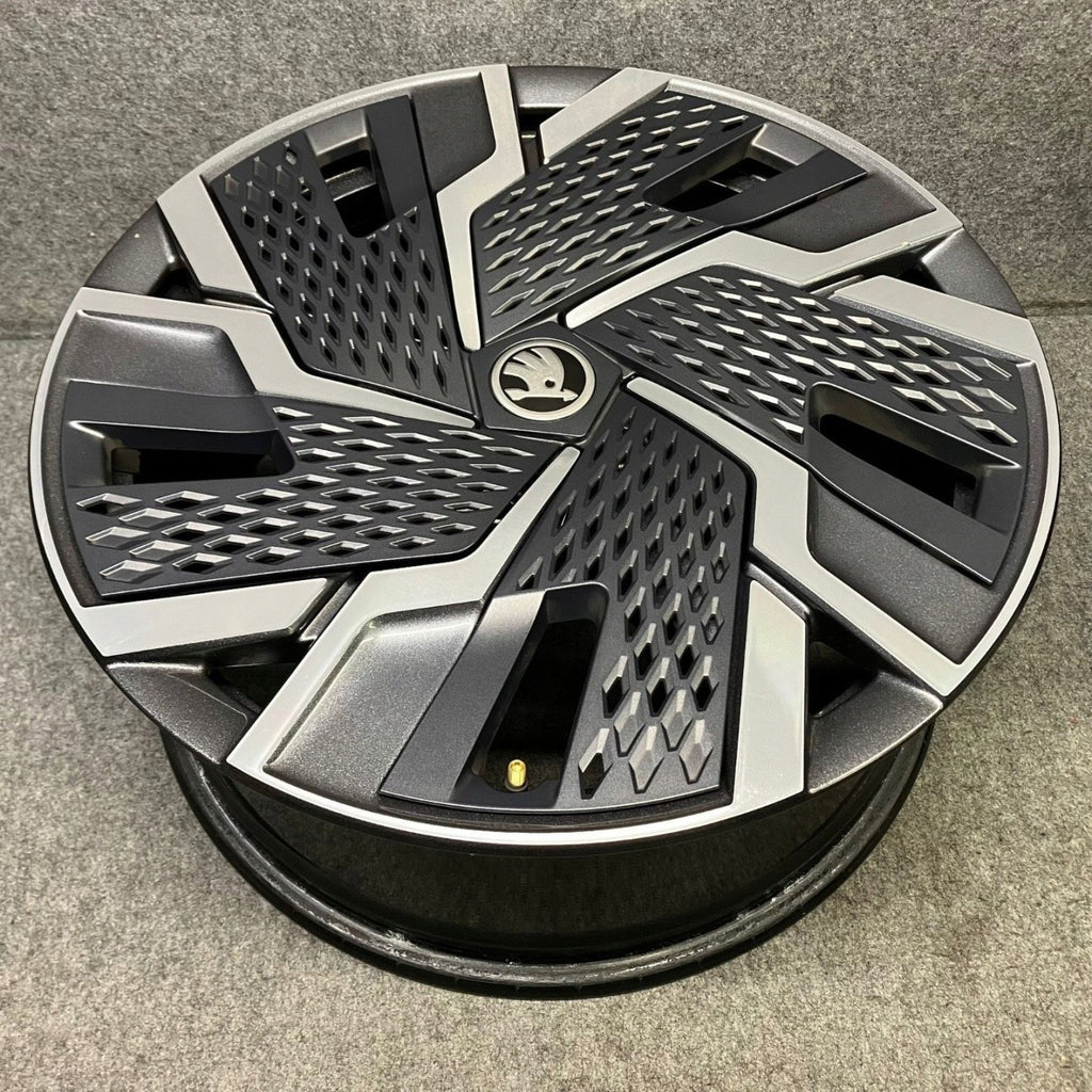1x Alufelge 19 Zoll 8.0" 5x112 45ET Glanz Graphit 57A601025AF Mg Karoq Rim Wheel FEL7296078539fx