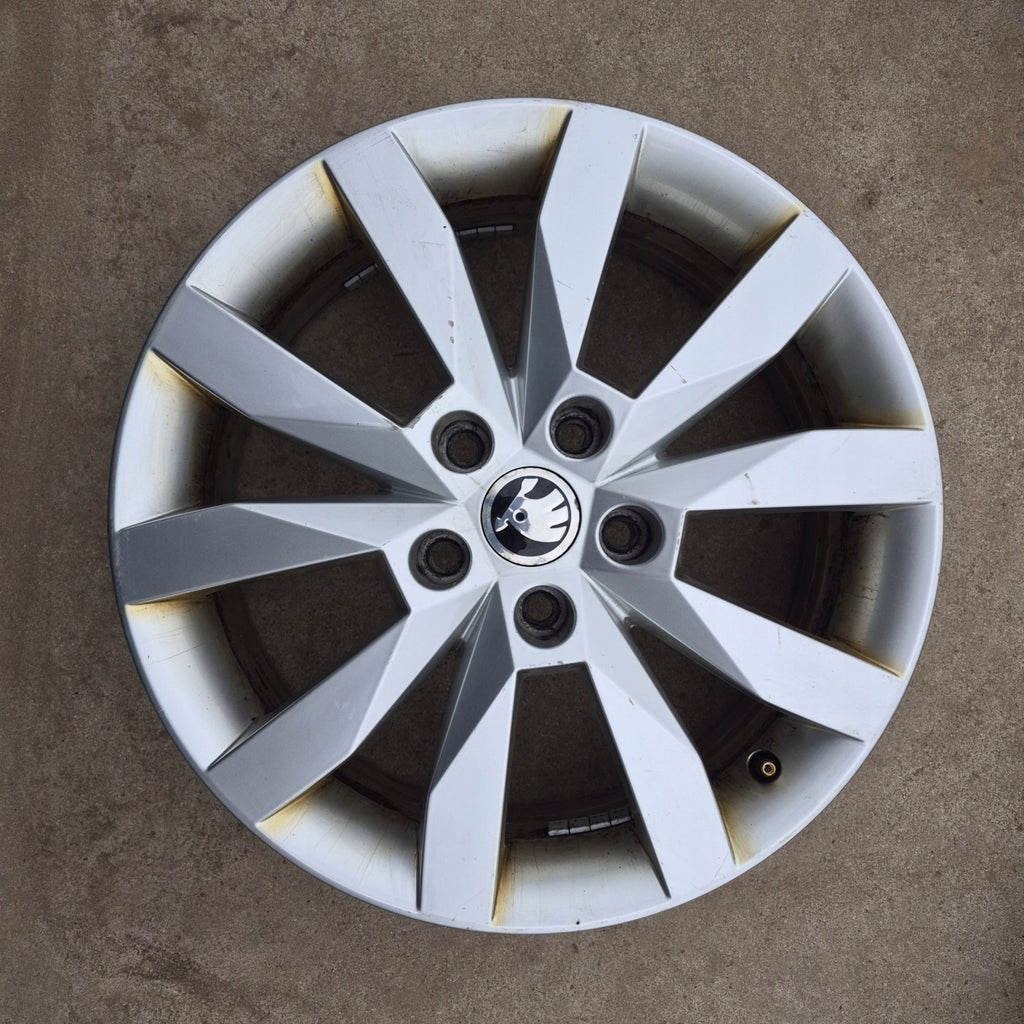 1x Alufelge 17 Zoll 6.0" 5x112 48ET Glanz Silber 5E0601025N Skoda Octavia Iii FEL1235832344ju