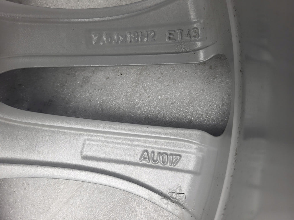 1x Alufelge 18 Zoll 7.5" 5x112 43ET Glanz Silber 8K0601025 Audi A4 B8 Rim Wheel FEL9248732562bt