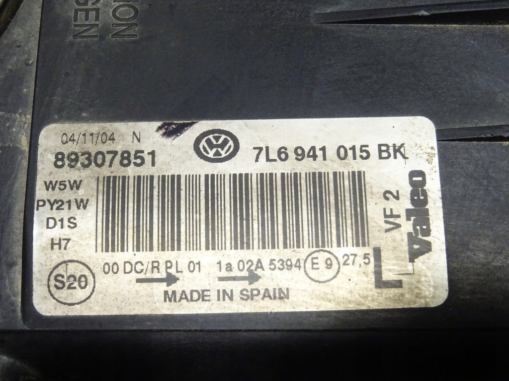 Frontscheinwerfer VW Touareg 7L6941015BK 89307851 Xenon Links Headlight