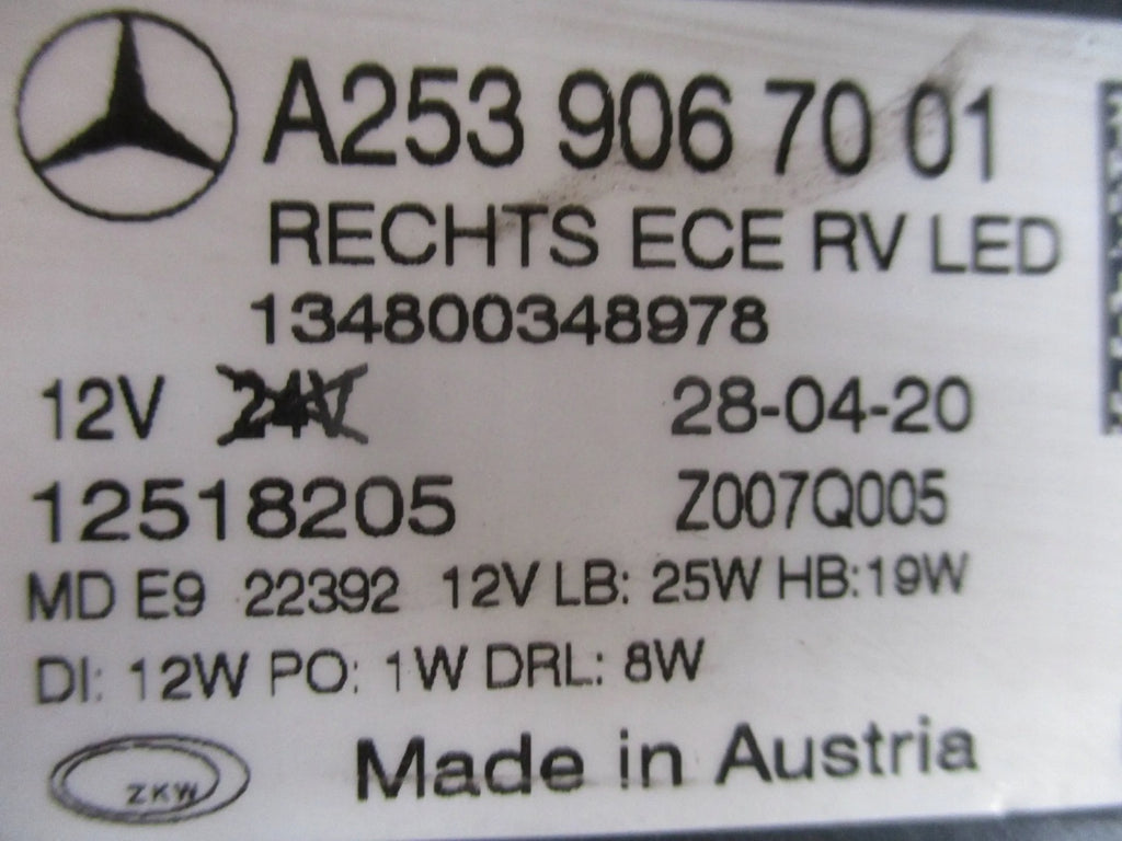 Frontscheinwerfer Mercedes-Benz Glc A2539067001 LED Rechts Headlight SCH2932936789yy