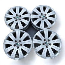 Load image into Gallery viewer, 4x Alufelge 17 Zoll 6.0&quot; 5x112 45ET Glanz Skoda Rim Wheel