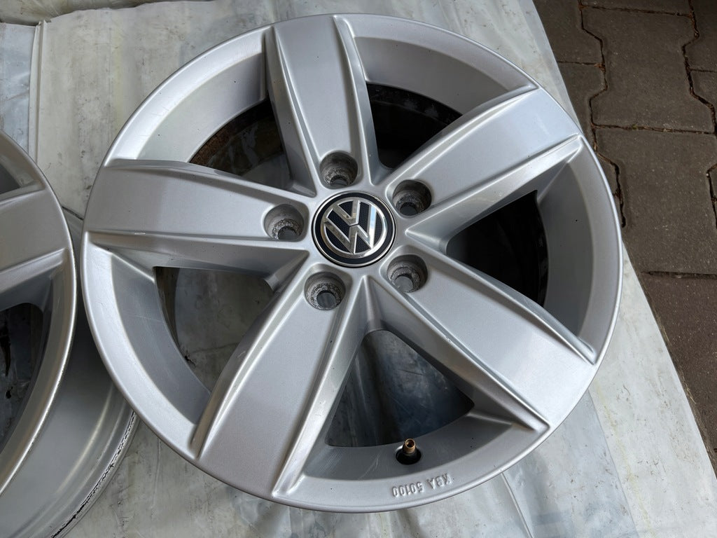 1x Alufelge 15 Zoll 6.0" 5x112 43ET Glanz Silber 5G0071495 Vw Rim Wheel FEL8878641652mr