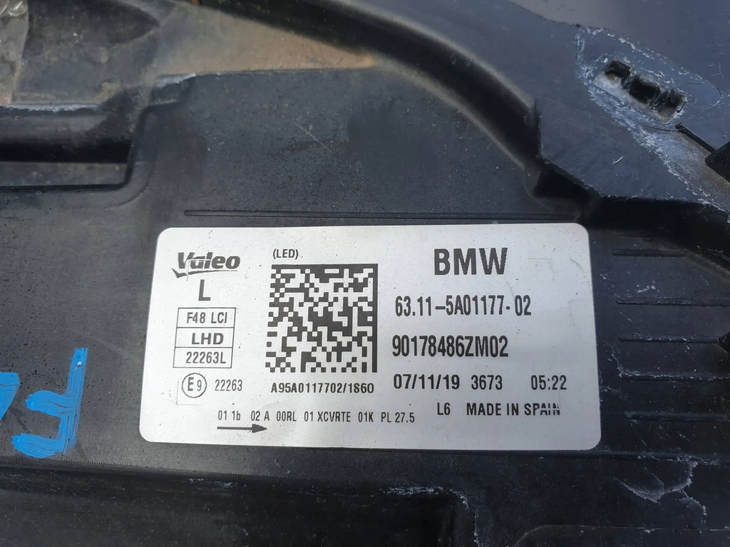 Frontscheinwerfer BMW X1 F48 5A01177 5A01178 LED Links Scheinwerfer Headlight SCH5366754050lg