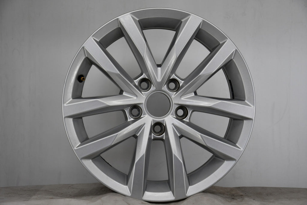 1x Alufelge 16 Zoll 6.5" 5x112 41ET Glanz Silber 3G0601025BM Vw Rim Wheel