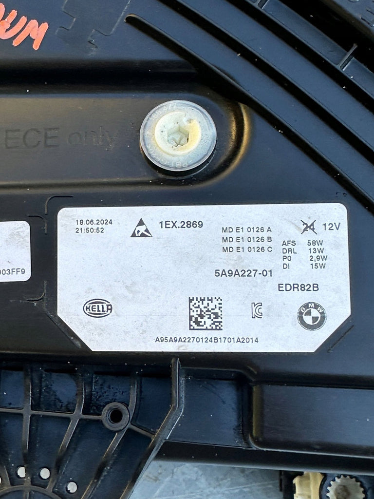 Frontscheinwerfer BMW X1 5A9A227-01 LED Ein Stück (Rechts oder Links) Headlight SCH4059061341re