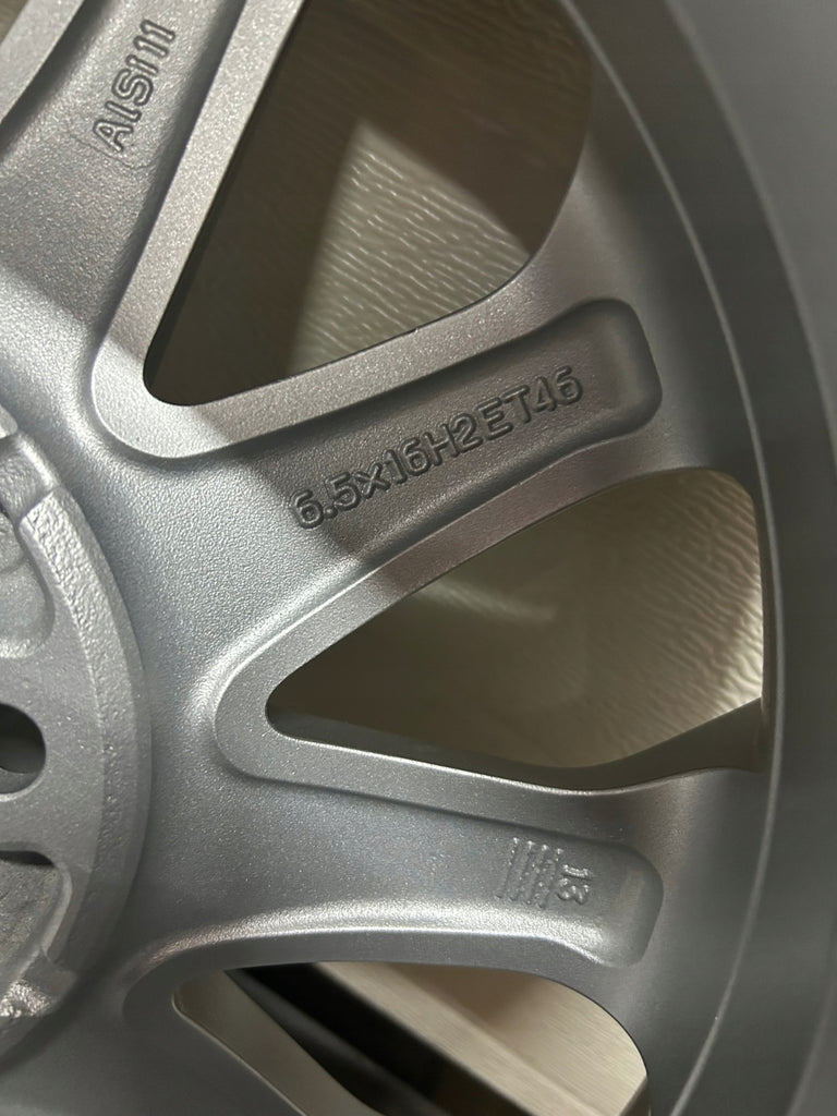 4x Alufelge 16 Zoll 6.5" 5x112 46ET Glanz Silber 5F0601025A Seat Leon Rim Wheel FEL4548453253xm