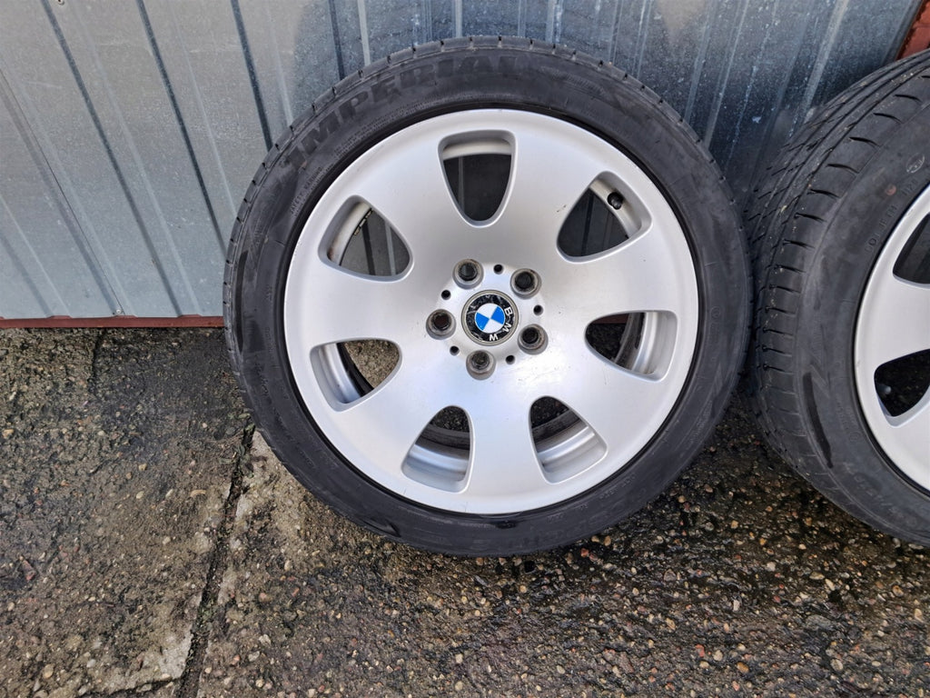 4x Alufelge 17 Zoll 8.0" 5x120 24ET Glanz Silber 6765144 BMW E60 E65 Rim Wheel FEL1663360809zq