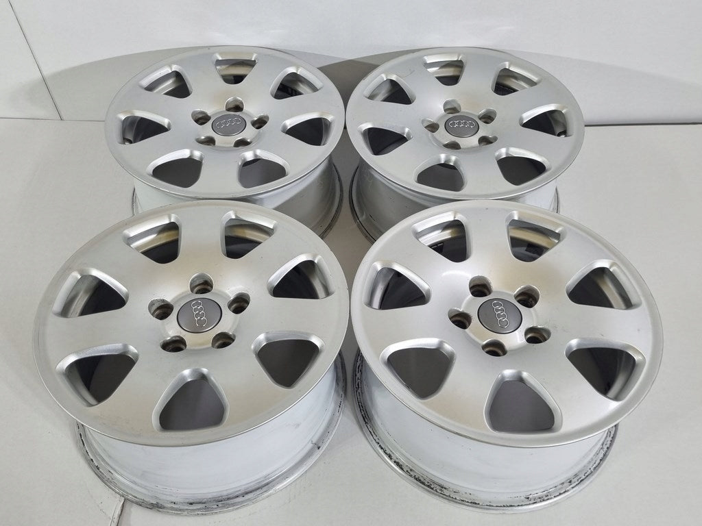 4x Alufelge 15 Zoll 7.0" 5x112 39ET Glanz Silber 8E0601025 Audi Rim Wheel FEL4700186614po