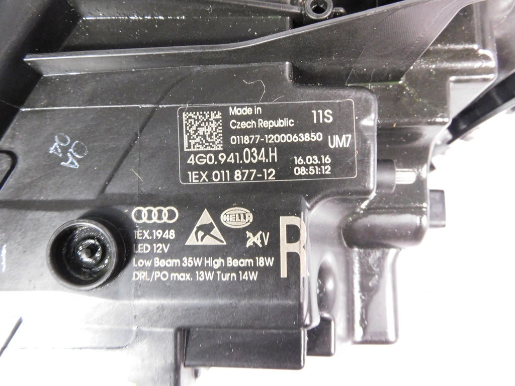 Frontscheinwerfer Audi A6 C7 4G0941034H 1EX011877-12 LED Rechts Headlight