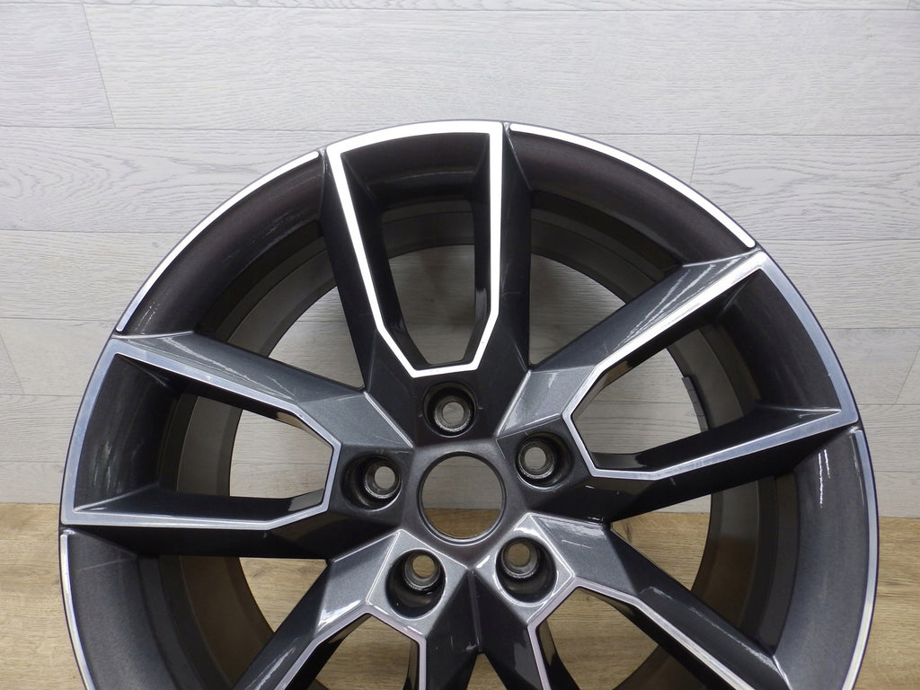 1x Alufelge 18 Zoll 7.5" 5x112 51ET Matt Grau 5E0601025 Skoda Octavia Iii