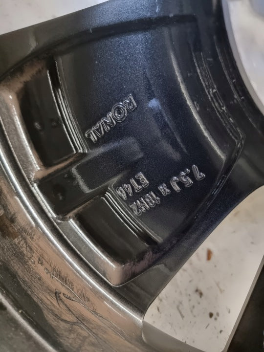 1x Alufelge 18 Zoll 7.5" 5x112 46ET Glanz 5FA601025K Mg Rim Wheel FEL1834275476ub