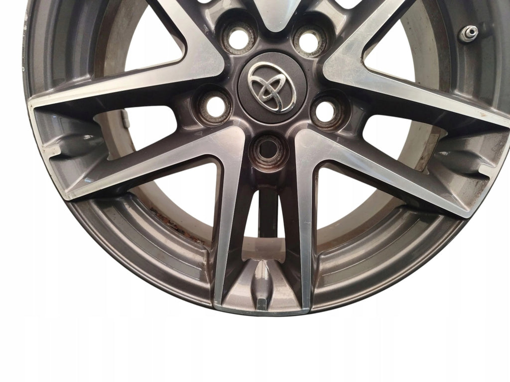1x Alufelge 16 Zoll 6.5" 5x114.3 45ET Glanz Silber 42611-YY500 Toyota Auris FEL7282609304gv
