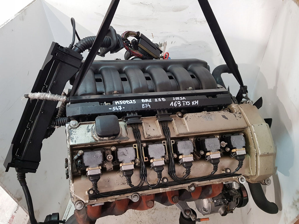 Motor BMW E34 M50B25 2.5 192PS 141kW 168TKm Benzin Engine Komplett