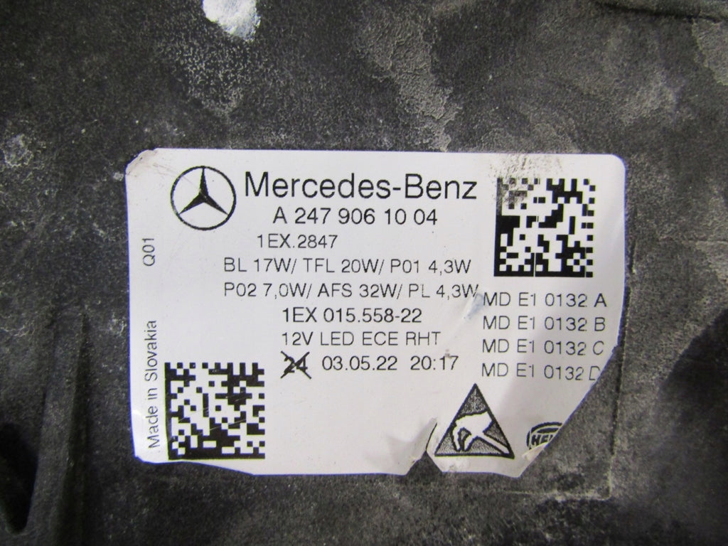 Frontscheinwerfer Mercedes-Benz W247 A2479061004 LED Rechts Headlight SCH7995468062sy