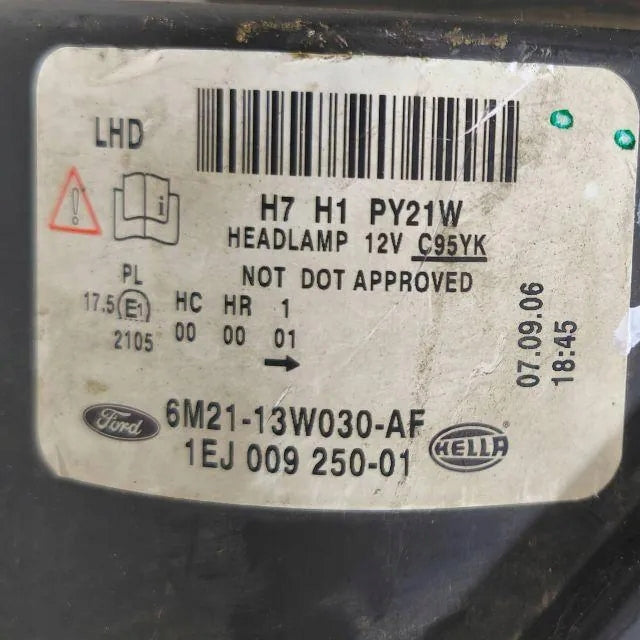 Frontscheinwerfer Ford S-Max 6M21-13W030-AF Links Scheinwerfer Headlight SCH8290943522dq