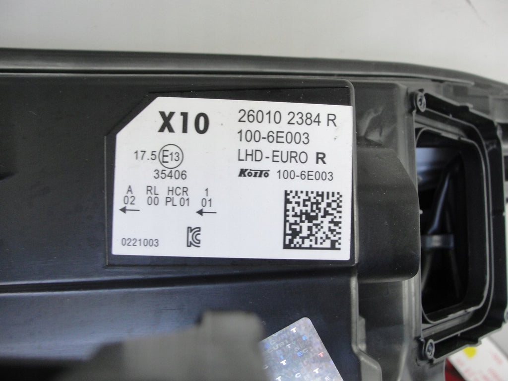 Frontscheinwerfer Renault Zoe 260102384R Full LED Rechts Scheinwerfer Headlight