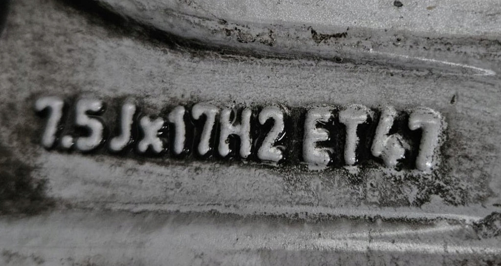 1x Alufelge 17 Zoll 7.5" 5x112 47ET Glanz Silber Mercedes-Benz W204 Rim Wheel FEL3362528568ud