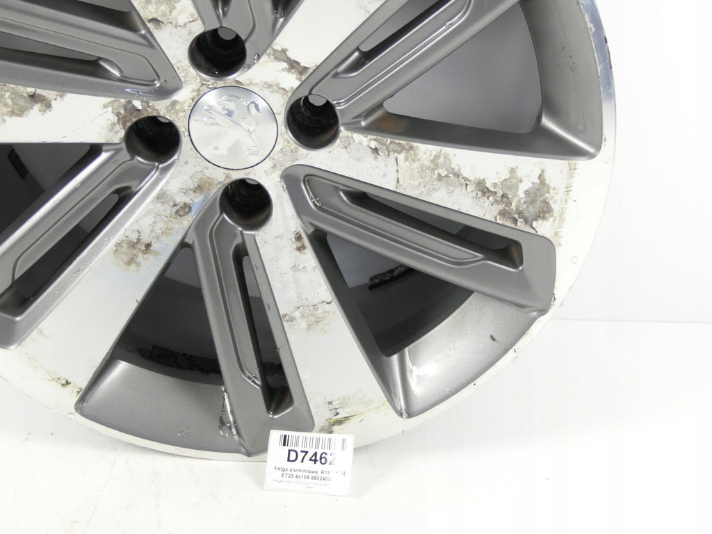 1x Alufelge 18 Zoll 7.5" 4x108 9802462477 Peugeot 3008 Rim Wheel FEL5824262353ca