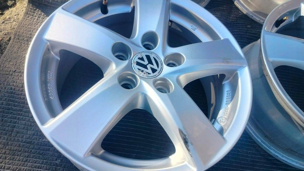 4x Alufelge 15 Zoll 6.0" 5x112 43ET KBA48449 VW Golf VII I Rim Wheel FEL9534726480lb