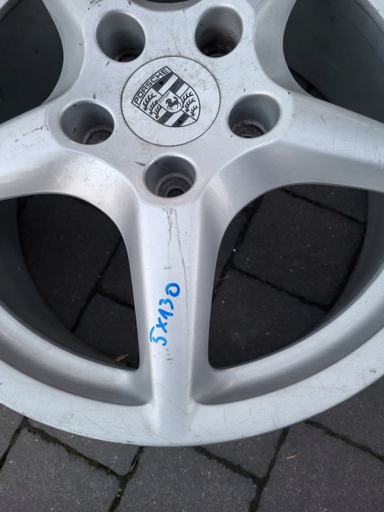 1x Alufelge 18 Zoll 8.0" 5x130 57ET Glanz Silber 99736213600 Porsche Carrera FEL2744295706wb