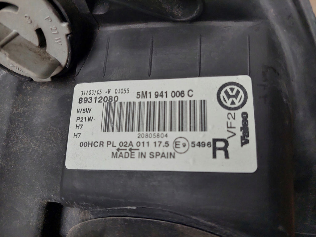 Frontscheinwerfer VW Golf V Plus 5M1941006C Rechts Scheinwerfer Headlight SCH9072485833dm