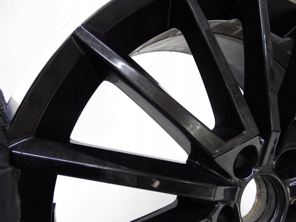 1x Alufelge 17 Zoll 7.0" 5x100 46ET Glanz Schwarz 5JA601025AL Skoda Fabia Rapid FEL4286730672lk