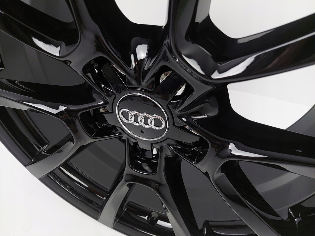 4x Alufelge 18 Zoll 8.0" 5x112 39ET Schwarz Audi A3 Rim Wheel