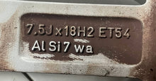 Load image into Gallery viewer, 1x Alufelge 18 Zoll 7.5" 5x112 54ET Glanz Silber 8P0601025BH Audi Rim Wheel FEL1522606754tg