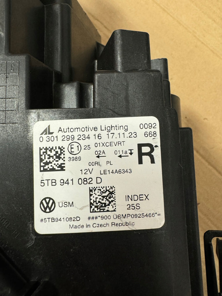 Frontscheinwerfer VW Touran 5TB941082D LED Rechts Scheinwerfer Headlight