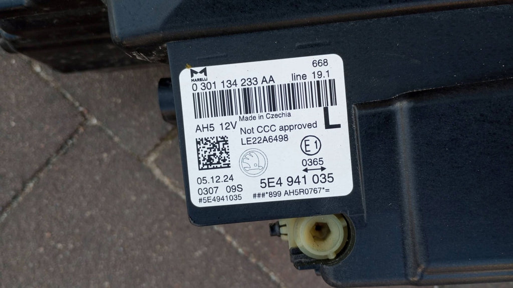 Frontscheinwerfer Skoda Octavia IV 5E4941035 Full LED Links Headlight SCH8157977250ff