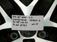 Laden Sie das Bild in den Galerie-Viewer, 1x Alufelge 18 Zoll 7.0" 5x100 51ET 6F0601025E Seat Rim Wheel FEL6255689394qp