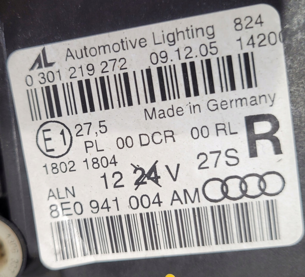 Frontscheinwerfer Audi A4 B7 8E0941004AM Xenon Rechts Scheinwerfer Headlight